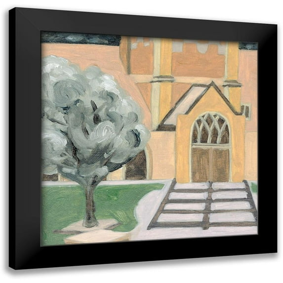 Wang, Melissa 12x12 Black Modern Framed Museum Art Print Titled - Fall Semester I