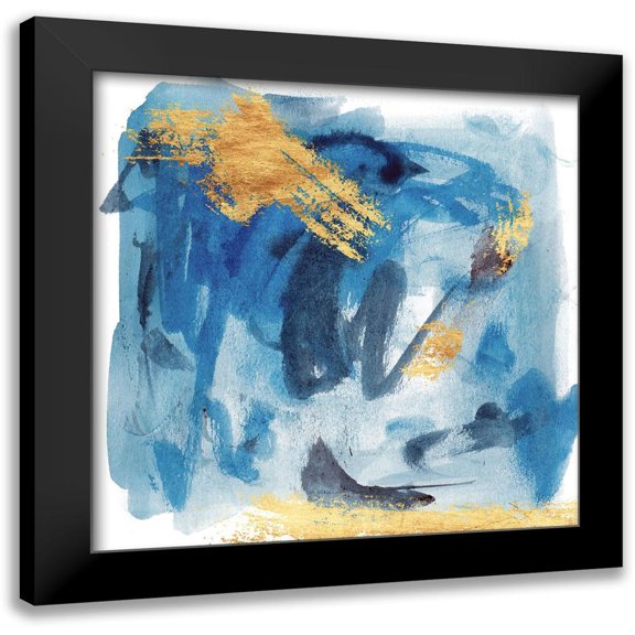 Wang, Melissa 12x12 Black Modern Framed Museum Art Print Titled - Floating Nebula II