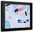thumbnail image 1 of Wang, Melissa 12x12 Black Modern Framed Museum Art Print Titled - Gone Swimming IV, 1 of 5