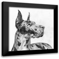 thumbnail image 1 of Wang, Melissa 12x12 Black Modern Framed Museum Art Print Titled - Great Dane Portrait II, 1 of 5