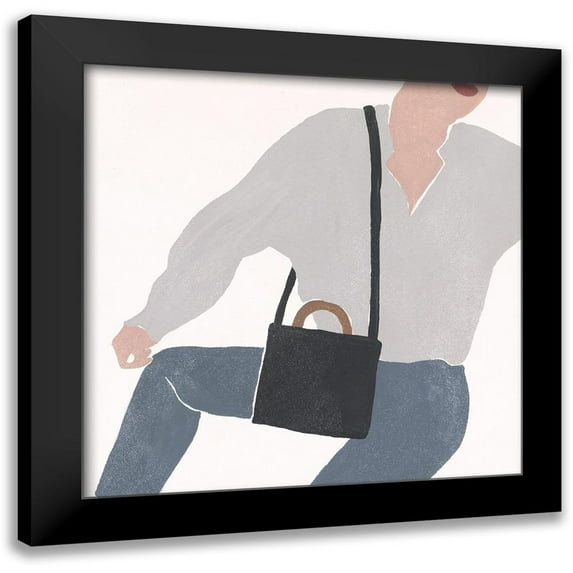 Wang, Melissa 12x12 Black Modern Framed Museum Art Print Titled - Herself II