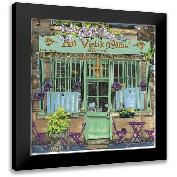 Wang, Melissa 12x12 Black Modern Framed Museum Art Print Titled - Spot III