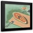thumbnail image 1 of Wang, Melissa 12x12 Black Modern Framed Museum Art Print Titled - Still Life with Papaya I, 1 of 5