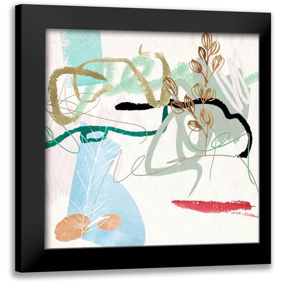 Wang, Melissa 12x12 Black Modern Framed Museum Art Print Titled - Sunny Bliss II