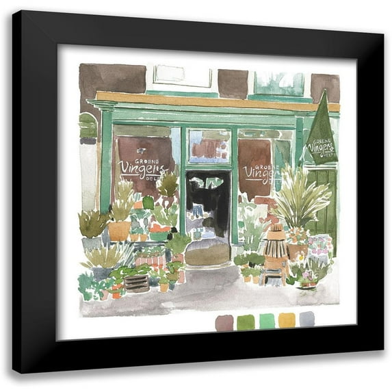 Wang, Melissa 12x12 Black Modern Framed Museum Art Print Titled - Take Me Back II