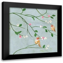 Wang, Melissa 12x12 Black Modern Framed Museum Art Print Titled - With Me I