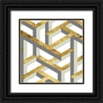 thumbnail image 1 of Wang, Melissa 12x12 Black Ornate Wood Framed with Double Matting Museum Art Print Titled - Geometric Landscape III, 1 of 4