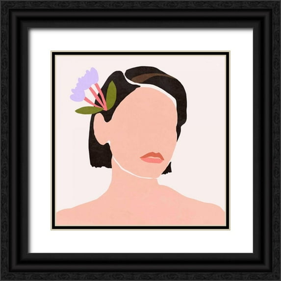 Wang, Melissa 12x12 Black Ornate Wood Framed with Double Matting Museum Art Print Titled - Go On II