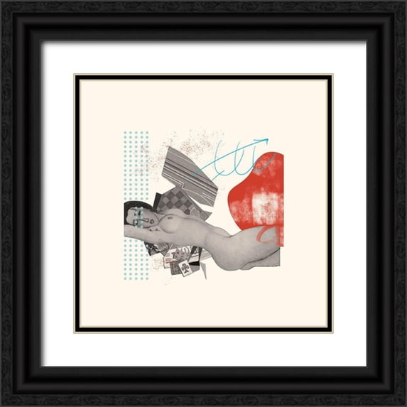Wang, Melissa 12x12 Black Ornate Wood Framed with Double Matting Museum Art Print Titled - Lost Lullaby V