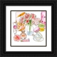 thumbnail image 1 of Wang, Melissa 12x12 Black Ornate Wood Framed with Double Matting Museum Art Print Titled - Morning Glamour I, 1 of 4