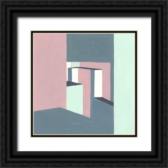 Wang, Melissa 12x12 Black Ornate Wood Framed with Double Matting Museum Art Print Titled - Shadow of the Walls II