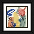 thumbnail image 1 of Wang, Melissa 12x12 Black Ornate Wood Framed with Double Matting Museum Art Print Titled - Sunburst Abstract I, 1 of 4