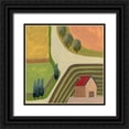 thumbnail image 1 of Wang, Melissa 12x12 Black Ornate Wood Framed with Double Matting Museum Art Print Titled - The Hill Village IV, 1 of 4
