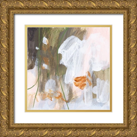 Wang, Melissa 12x12 Gold Ornate Wood Framed with Double Matting Museum Art Print Titled - Isolated Forest III