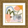 thumbnail image 1 of Wang, Melissa 12x12 Gold Ornate Wood Framed with Double Matting Museum Art Print Titled - Lunar Flower III, 1 of 4
