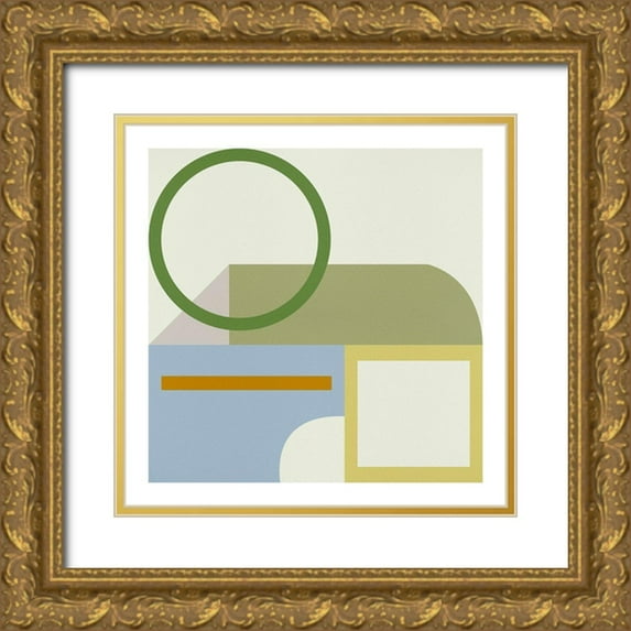 Wang, Melissa 12x12 Gold Ornate Wood Framed with Double Matting Museum Art Print Titled - Pop Codes V