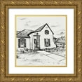 thumbnail image 1 of Wang, Melissa 12x12 Gold Ornate Wood Framed with Double Matting Museum Art Print Titled - Sweet Home IV, 1 of 4