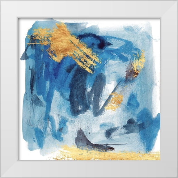 Wang, Melissa 12x12 White Modern Wood Framed Museum Art Print Titled - Floating Nebula II