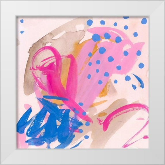 Wang, Melissa 12x12 White Modern Wood Framed Museum Art Print Titled - Sweet Nothings I