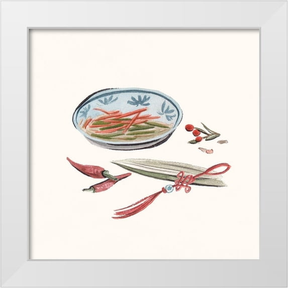 Wang, Melissa 12x12 White Modern Wood Framed Museum Art Print Titled - The Way Home VI