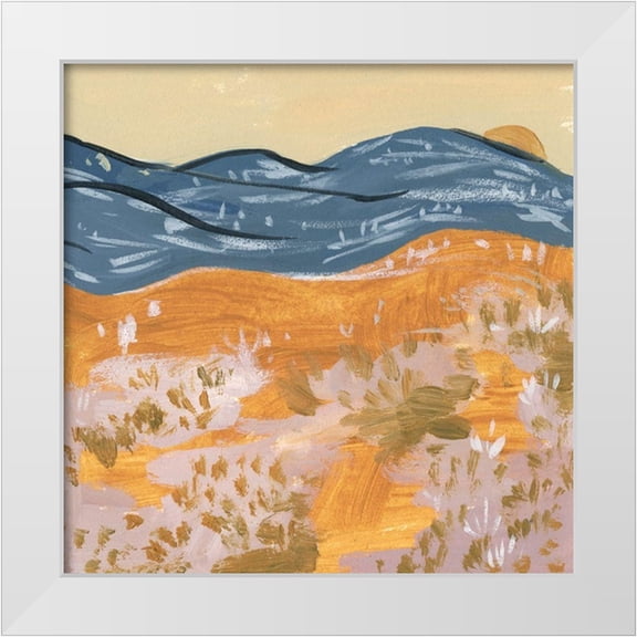 Wang, Melissa 12x12 White Modern Wood Framed Museum Art Print Titled - Wane I