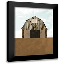 Wang, Melissa 12x14 Black Modern Framed Museum Art Print Titled - A Barns Portrait II