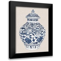 Wang, Melissa 12x14 Black Modern Framed Museum Art Print Titled - Antique Chinese Vase III