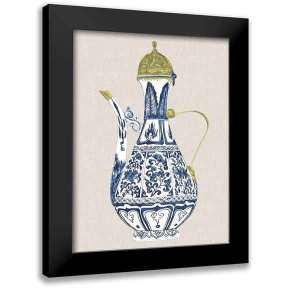 Wang, Melissa 12x14 Black Modern Framed Museum Art Print Titled - Antique Chinese Vase II