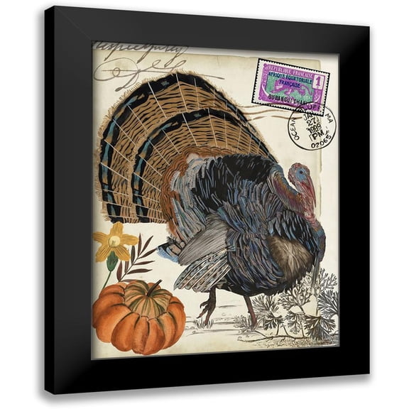 Wang, Melissa 12x14 Black Modern Framed Museum Art Print Titled - Autumn Palette III