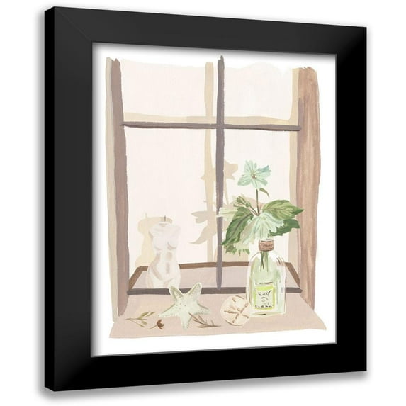 Wang, Melissa 12x14 Black Modern Framed Museum Art Print Titled - By My Window IV
