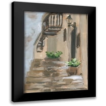 Wang, Melissa 12x14 Black Modern Framed Museum Art Print Titled - Dusky Alley I