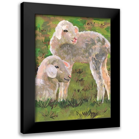 Wang, Melissa 12x14 Black Modern Framed Museum Art Print Titled - In the Meadow I