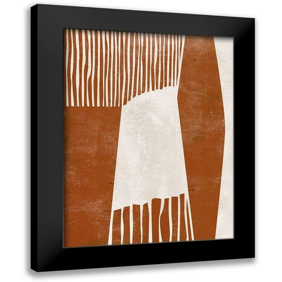 Wang, Melissa 12x14 Black Modern Framed Museum Art Print Titled - Indian Field I