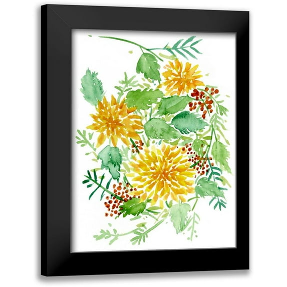 Wang, Melissa 12x14 Black Modern Framed Museum Art Print Titled - Joyful Movement I