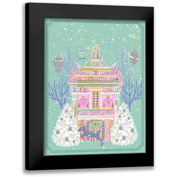 Wang, Melissa 12x14 Black Modern Framed Museum Art Print Titled - Winter Holidays II