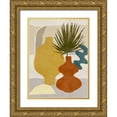 thumbnail image 1 of Wang, Melissa 12x14 Gold Ornate Wood Framed with Double Matting Museum Art Print Titled - Decorated Vases II, 1 of 4