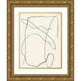 thumbnail image 1 of Wang, Melissa 12x14 Gold Ornate Wood Framed with Double Matting Museum Art Print Titled - Ethereal Umber II, 1 of 4