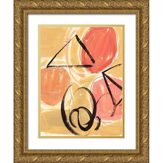 Wang, Melissa 12x14 Gold Ornate Wood Framed with Double Matting Museum Art Print Titled - Landing III