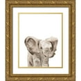 thumbnail image 1 of Wang, Melissa 12x14 Gold Ornate Wood Framed with Double Matting Museum Art Print Titled - Safari Animal Portraits III, 1 of 4