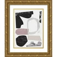 thumbnail image 1 of Wang, Melissa 12x14 Gold Ornate Wood Framed with Double Matting Museum Art Print Titled - Underground Shapes VI, 1 of 4