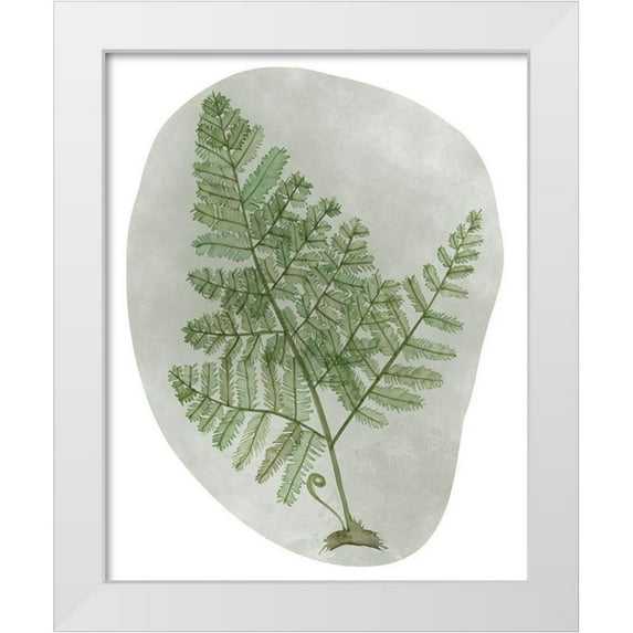 Wang, Melissa 12x14 White Modern Wood Framed Museum Art Print Titled - Icy Forest I
