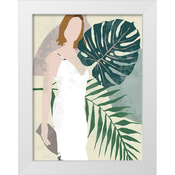 Wang, Melissa 12x14 White Modern Wood Framed Museum Art Print Titled - Summer Shades III