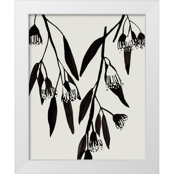 Wang, Melissa 12x14 White Modern Wood Framed Museum Art Print Titled - Wind Sway I