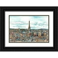 thumbnail image 1 of Wang, Melissa 14x11 Black Ornate Wood Framed with Double Matting Museum Art Print Titled - European Afternoon II, 1 of 4