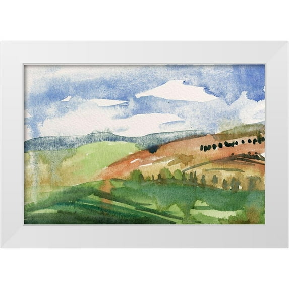 Wang, Melissa 14x11 White Modern Wood Framed Museum Art Print Titled - Living in the Mountains II