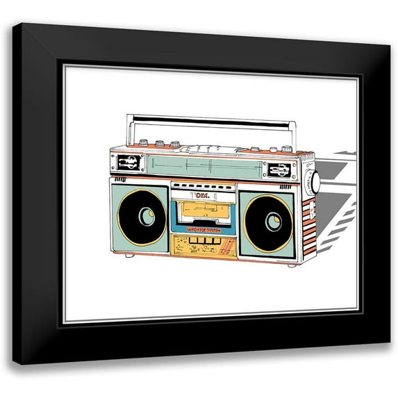 Wang, Melissa 14x12 Black Modern Framed Museum Art Print Titled - Jamming II
