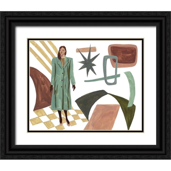 Wang, Melissa 14x12 Black Ornate Wood Framed with Double Matting Museum Art Print Titled - Vintage Vibes II