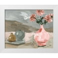 thumbnail image 1 of Wang, Melissa 14x12 White Modern Wood Framed Museum Art Print Titled - Vase of Pink Flowers VI, 1 of 4