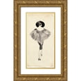 thumbnail image 1 of Wang, Melissa 14x24 Gold Ornate Wood Framed with Double Matting Museum Art Print Titled - Fashion Glimpse III, 1 of 4