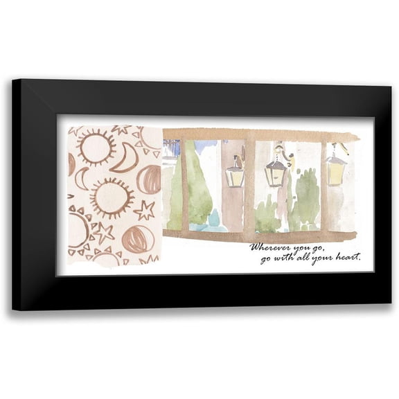 Wang, Melissa 14x9 Black Modern Framed Museum Art Print Titled - Nice View II